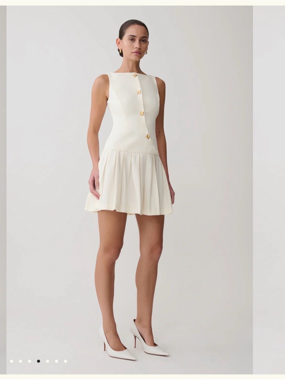 MESHKI WHITE MINI DRESS
